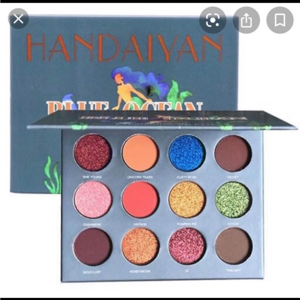 New Handaiyan Blue Ocean Eyeshadow Palette